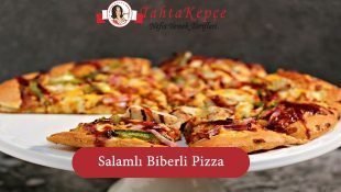 Salam ve Biberli Milföy Pizza