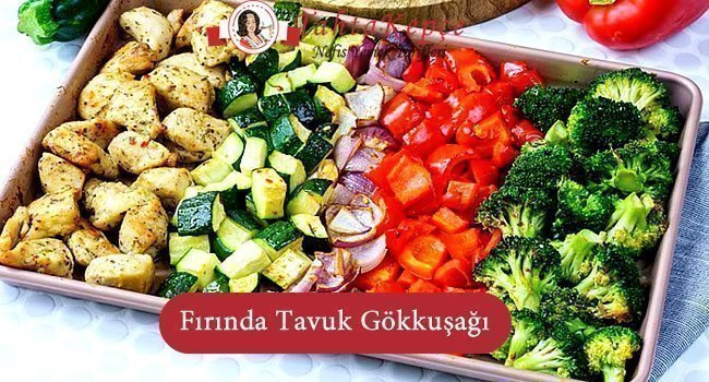 fırında tavuk gökkuşağı