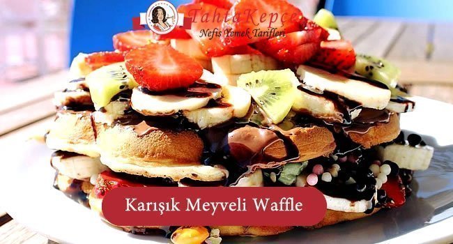 meyveli waffle